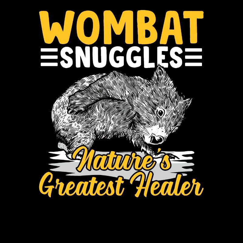 Wombat Kuschelt Mit Australischen Tieren Besitzer