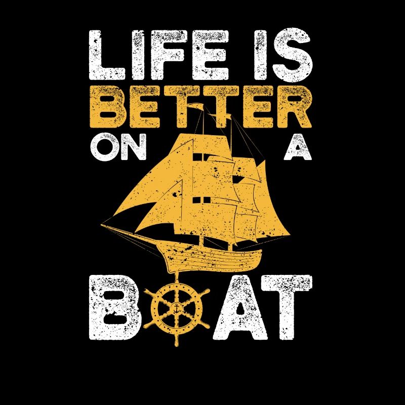 Das Leben ist besser auf einem Boot Oldtimer-Boot
