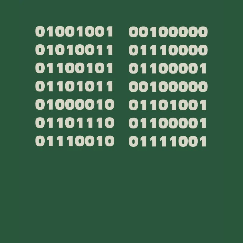 Je parle code binaire drôle d’informaticien Codeur