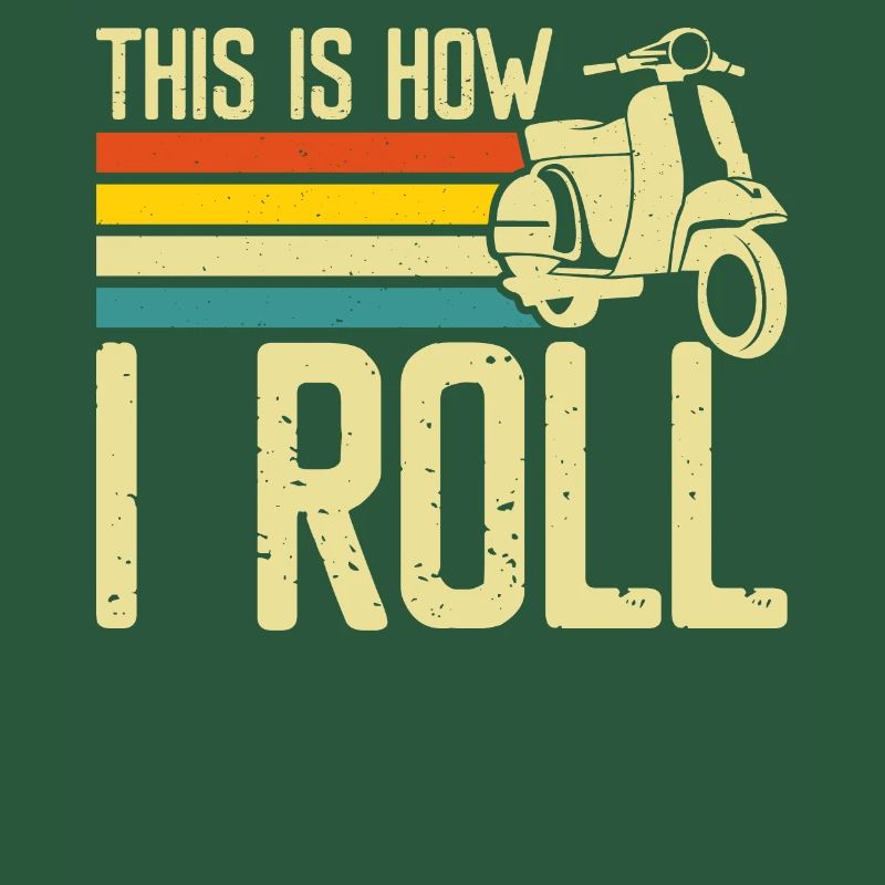 Roller Rollerfahrer Motorroller