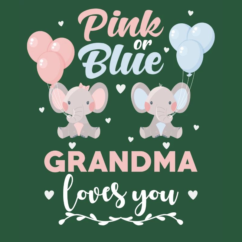 Rosa oder blauer Oma Elefant