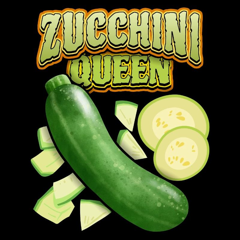 Zucchini Queen, Funny Vegetable Saying