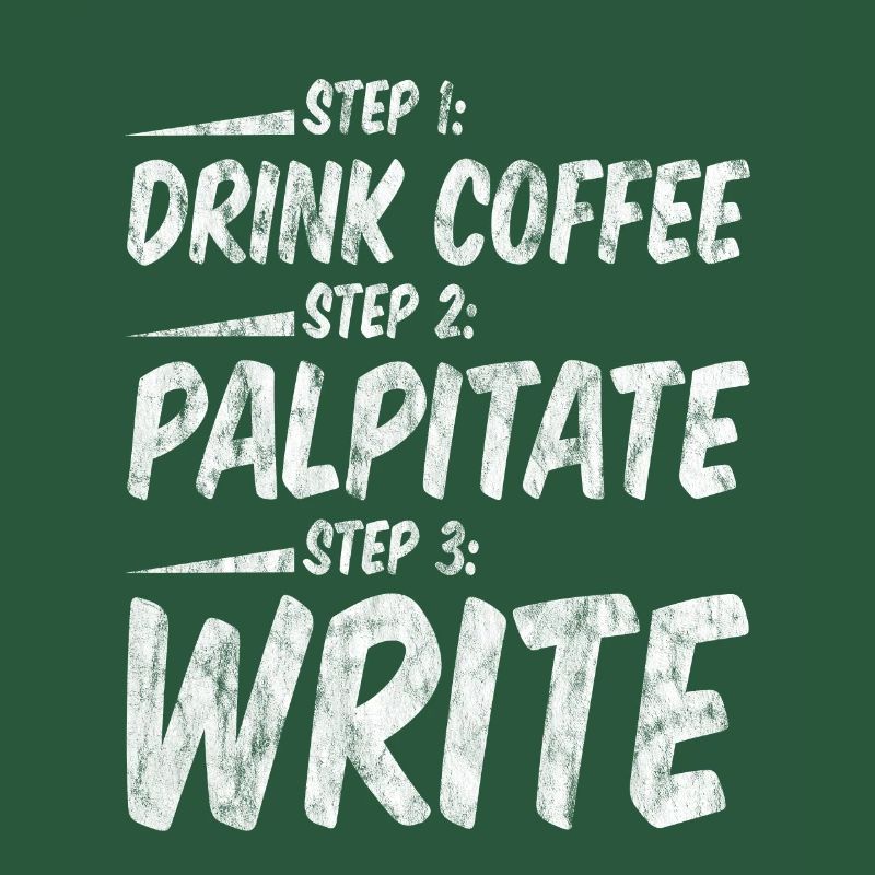 Step 1 Drink Coffee Step 2 Palpitate Step 3 Write3