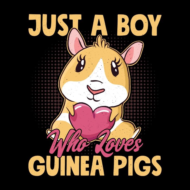 Juste un garçon qui aime les cochons d’Inde rongeur cavy amant