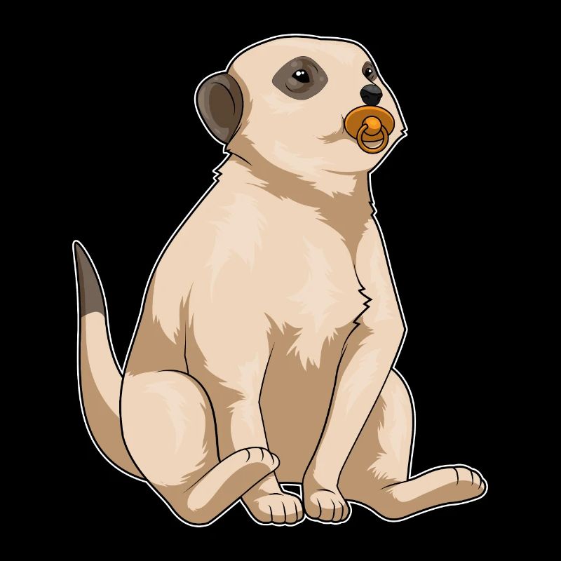 Sucette pour bébé suricate