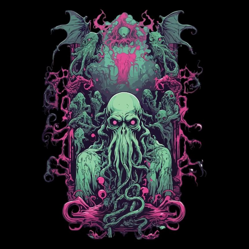 Gothic Ghul Dämon Halloween Monster Design