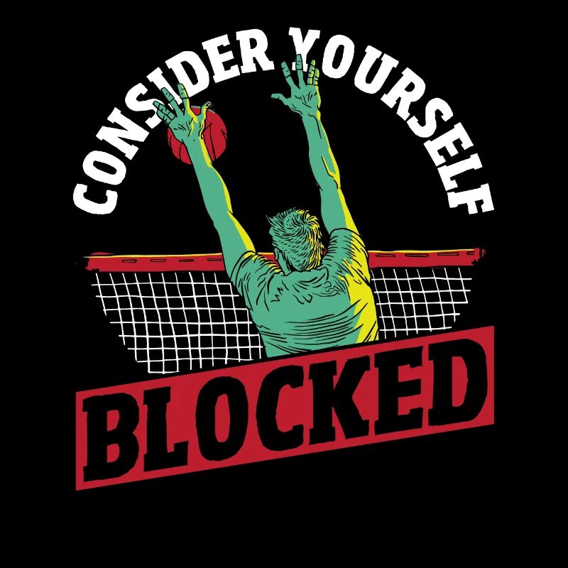 Volleyball Player Consider Yourself Blocked Volley