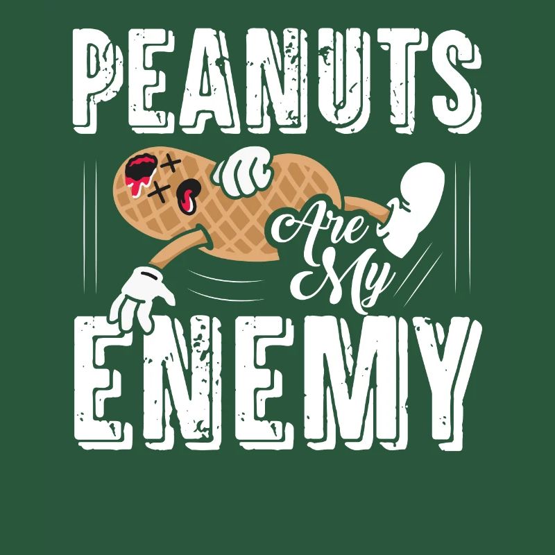 Peanuts Are My Enemy Awareness Nut Allergic