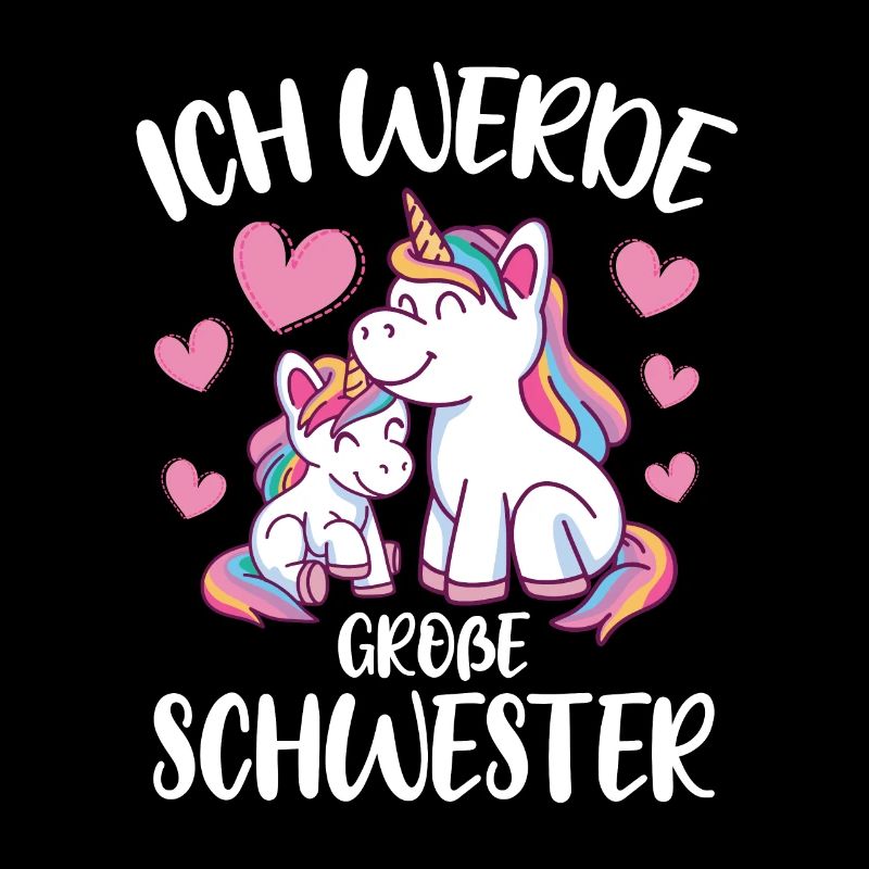 Ich Werde Große Schwester Einhorn Schwestern Idee