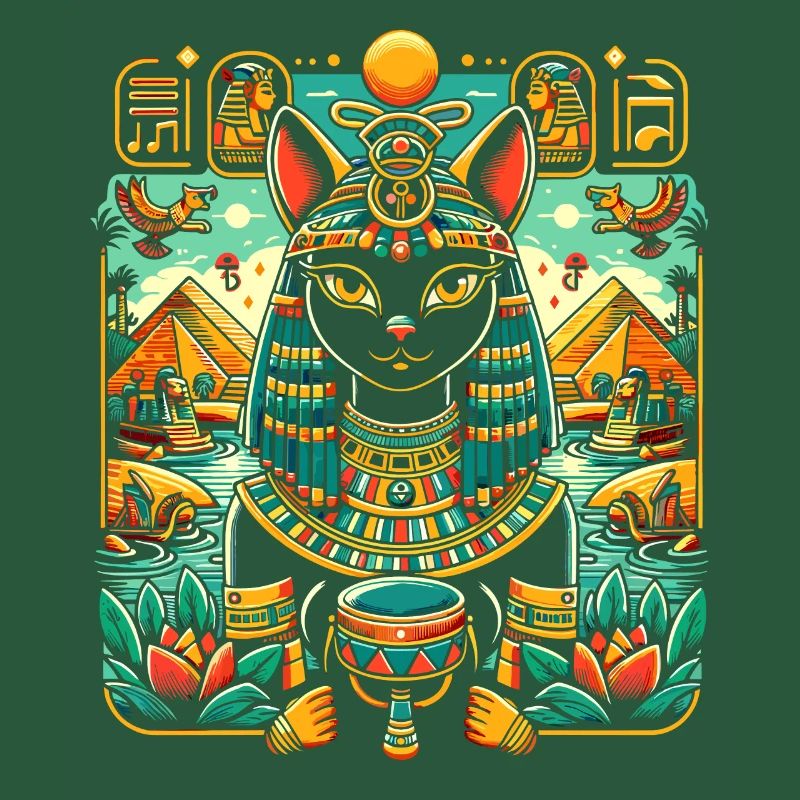 Bastet Déesse égyptienne Égypte Pyramide Égypte