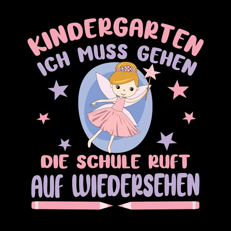 Abschied Kindergarten Mädchen Fee Schule Ruft