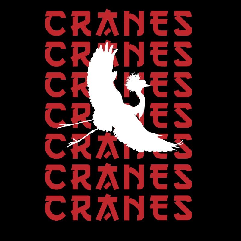 CRANES Silhouette d’oiseau élégant