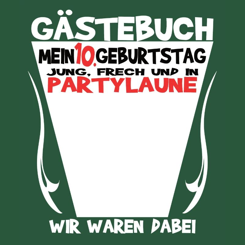 10. Geburtstag Mädchen & Junge Gästebuch