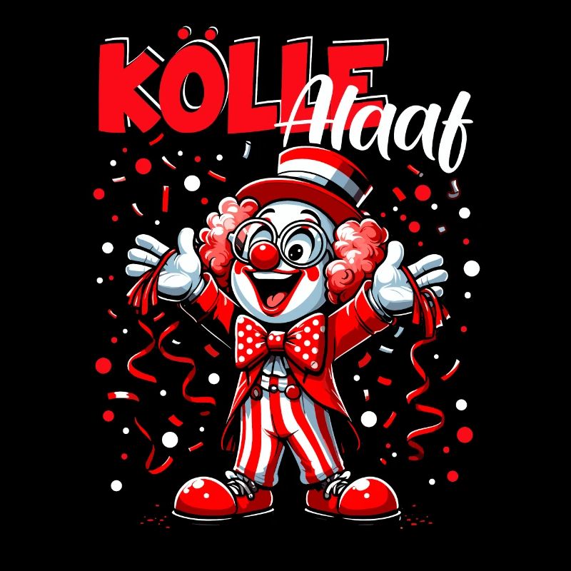 Carnaval de Cologne Kölle Clown Alaaf Konfetti Rut Wiess