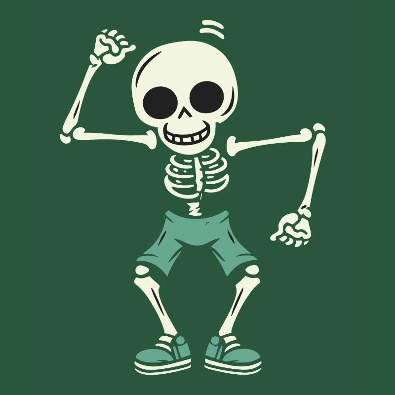 Dancing Skeleton Skull