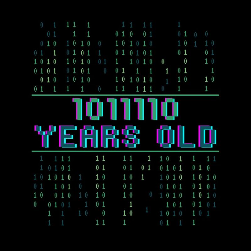 94. Geburtstag 94 Jahre alt Binärcode Coder