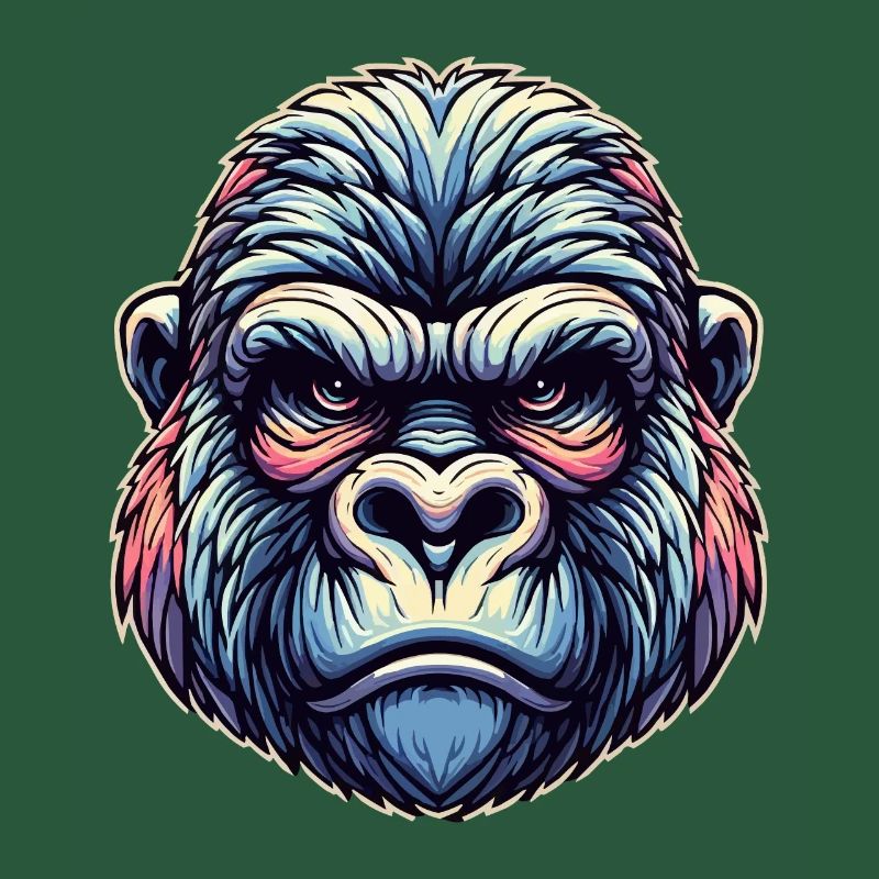 Visage de gorille
