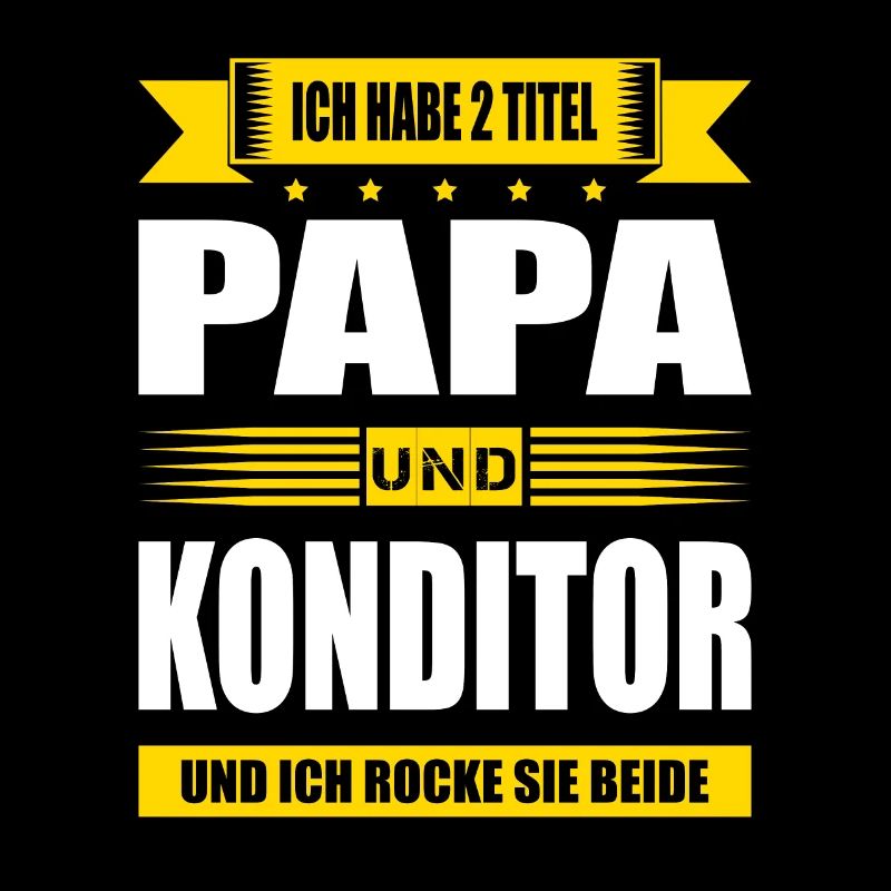 Zwei Titel Papa Konditor Konditorei Zuckerbäcker