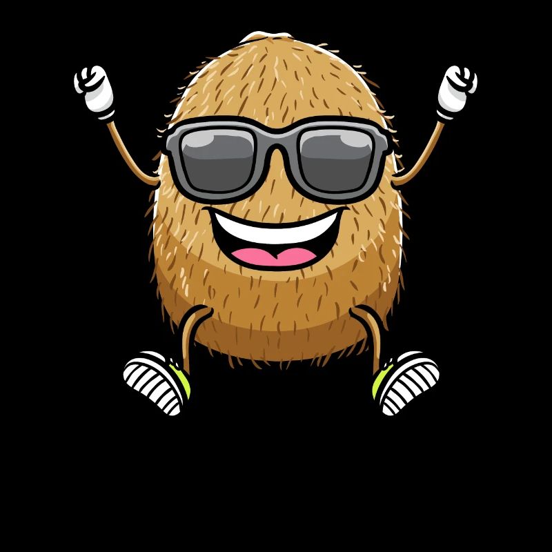 Dancing Kiwi with sunglasses