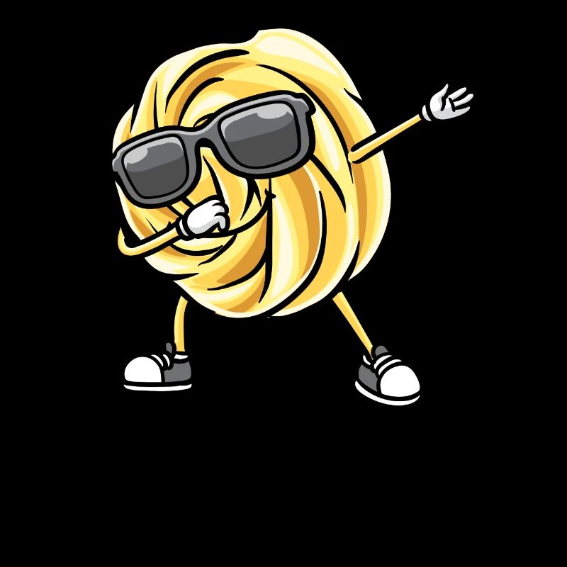 Dancing Danish Butter Biscuit with Sunglasses