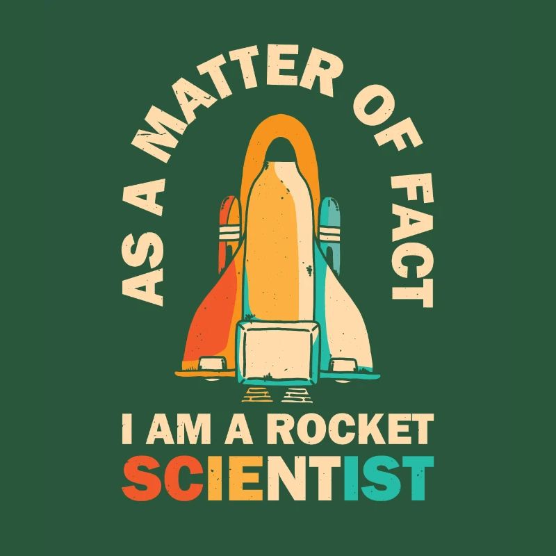 Retro Rocket Scientist Spaceman Space Shuttle