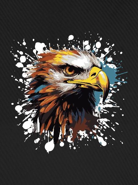 Eagle Pop Art Head