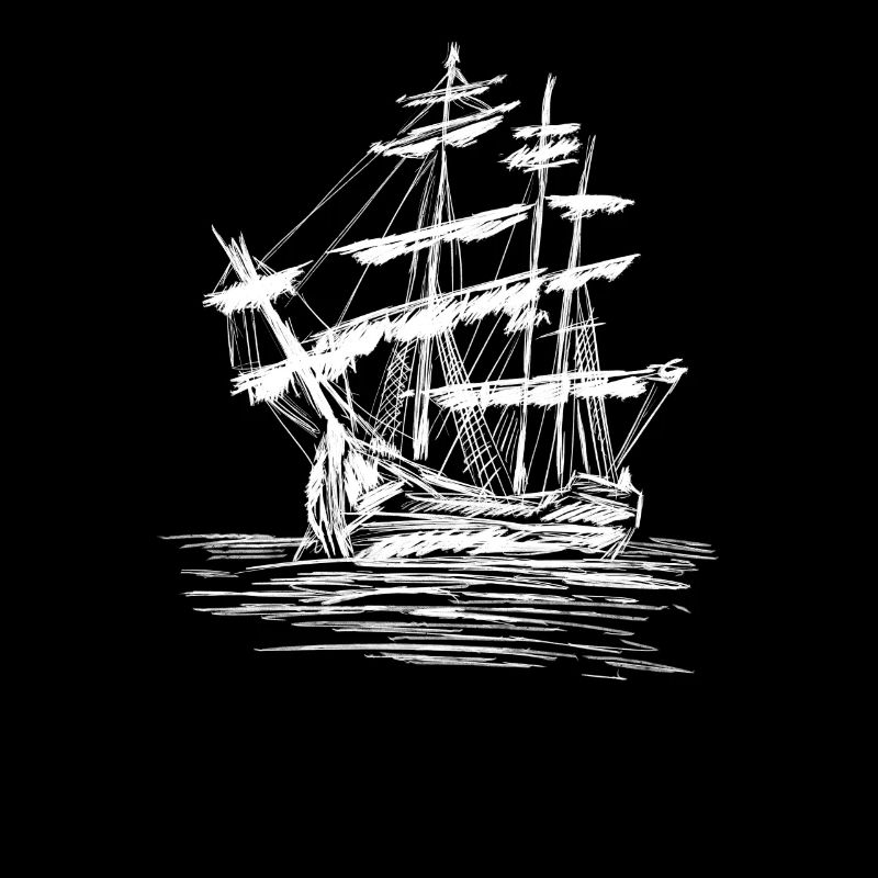 Segelschiff Skizze