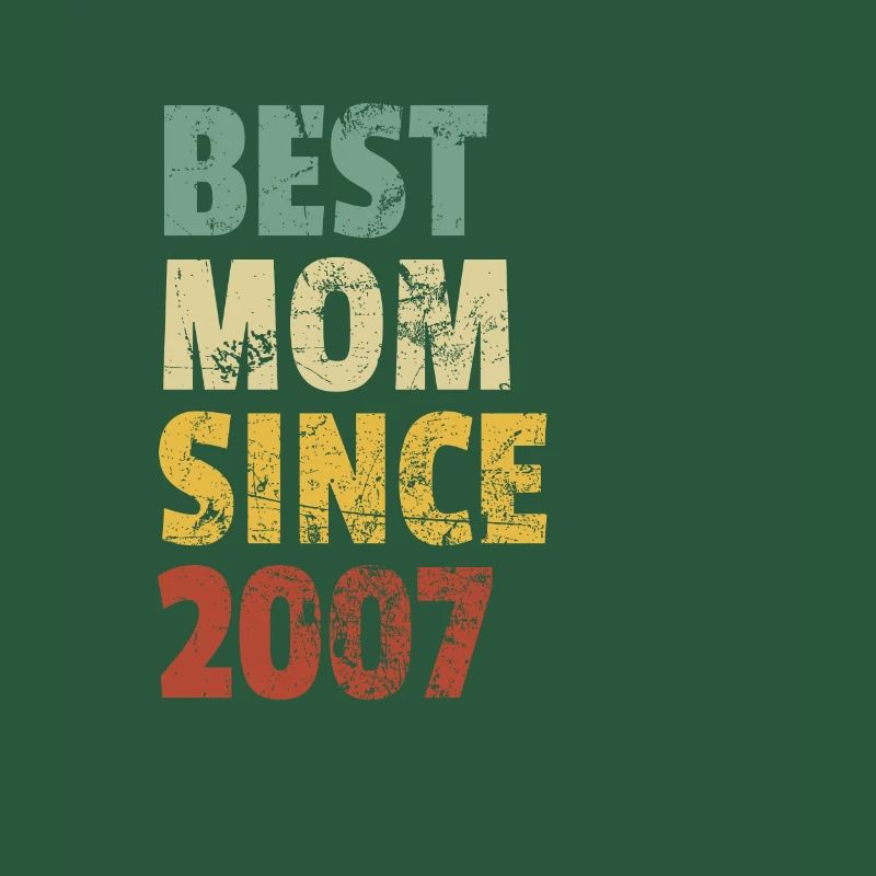 Beste Mutter seit 2007 Muttertags-Slogan-Zitat