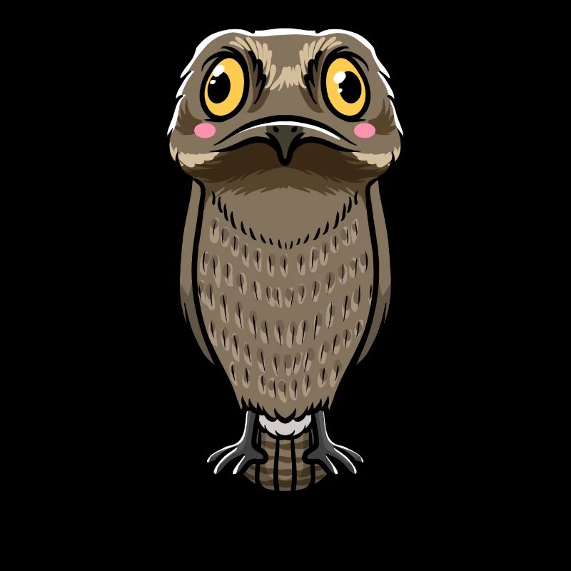 Tagschläfer Vogel Kawaii Emoticon