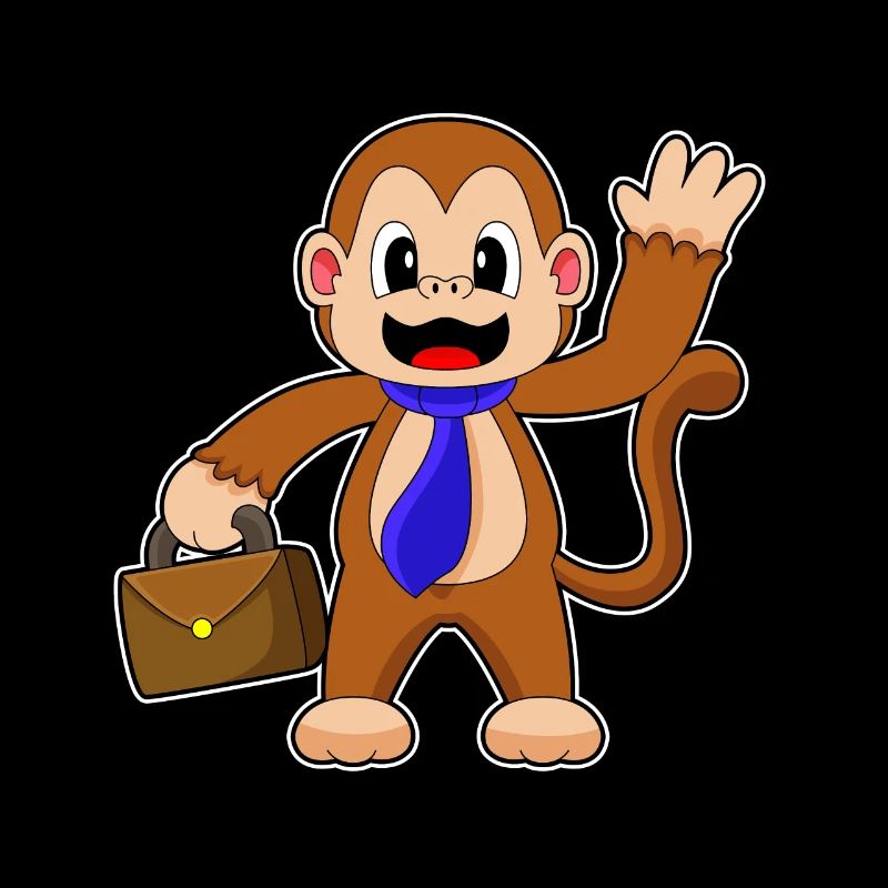 Porte-documents Monkey Entrepreneur