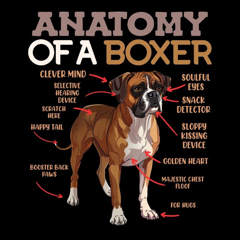 Deutscher Boxer Hund ANATOMIE EINES BOXERS