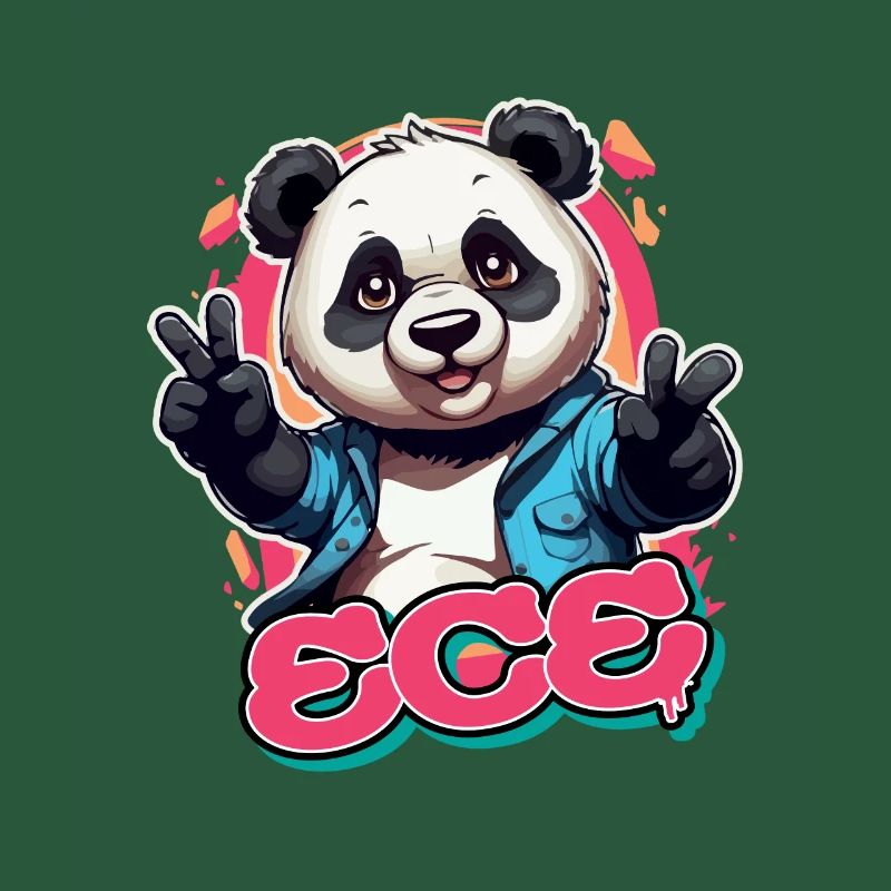 ECE - Schöner Mädchen Name mit coolem Panda