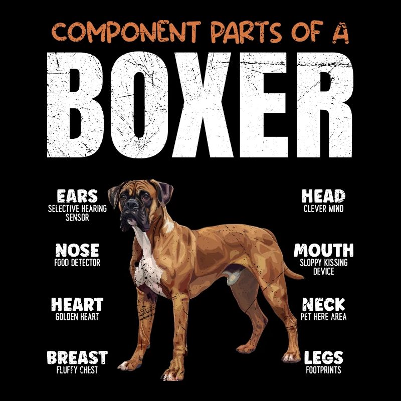 Deutscher Boxer KOMPONENTEN EINES BOXERS Lustiges