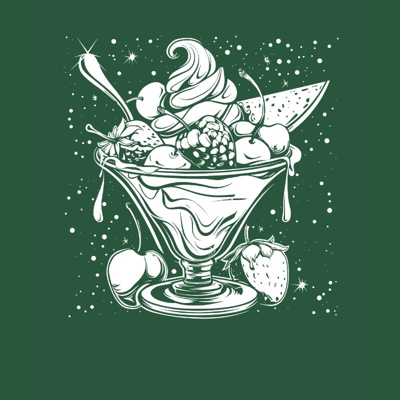 Dessin de coupe glacée