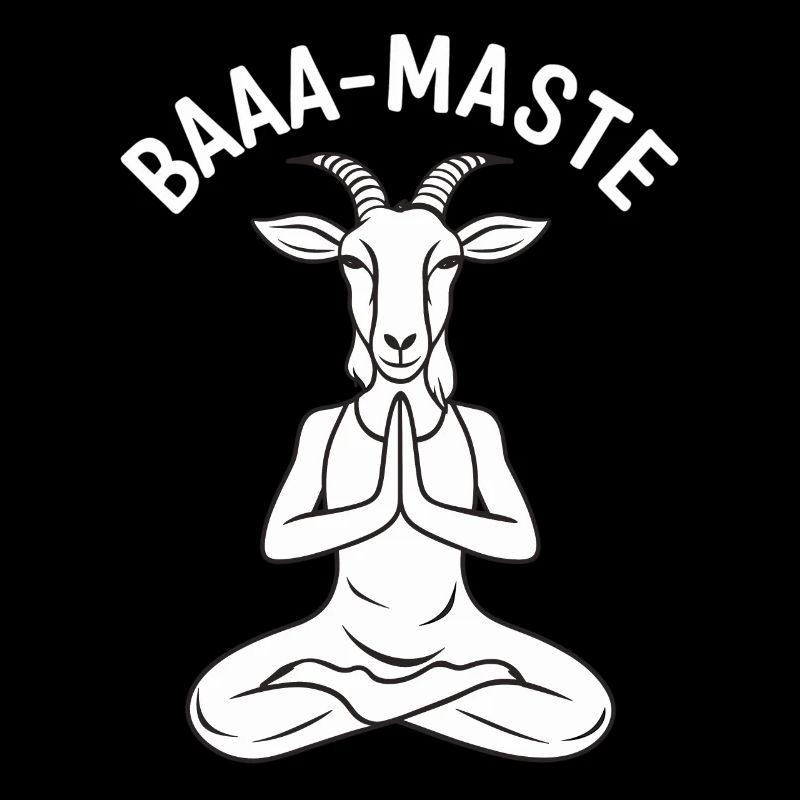 Baaa Mast Relaxed Goat Yoga Pose