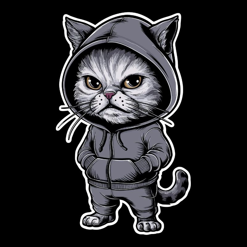 Ärgerliche Böse Katze Grummelige Katze