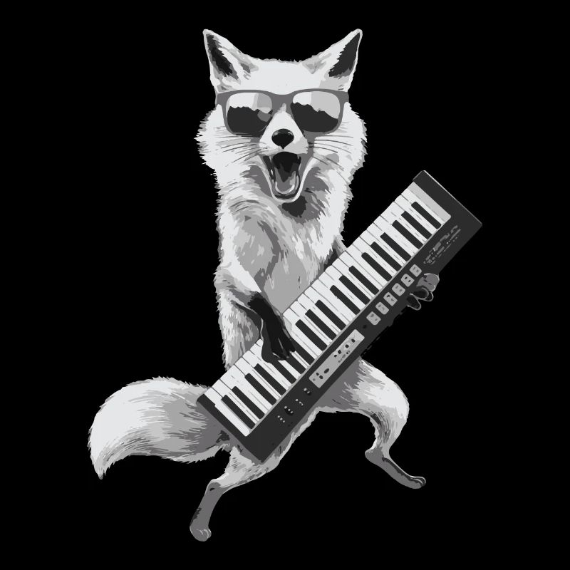 Fox Keytar Keyboard Geschenk