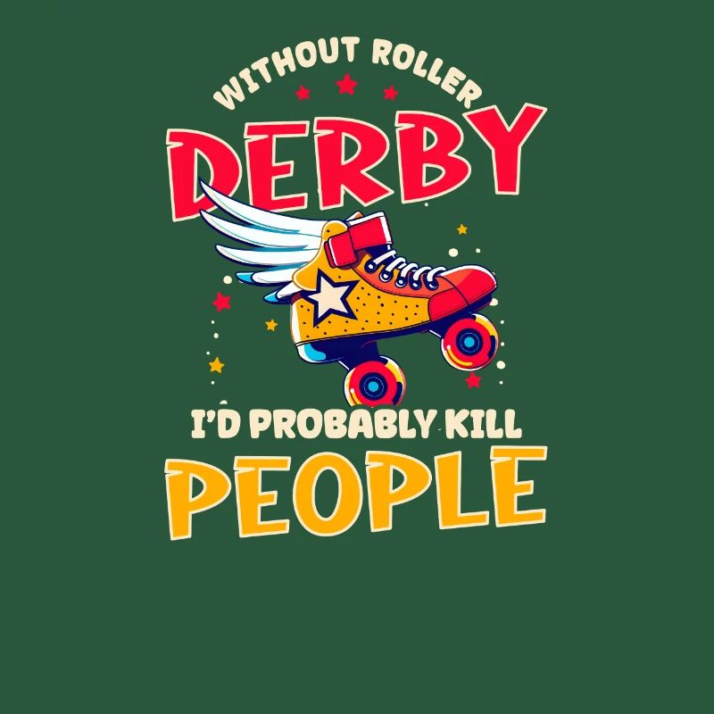 Roller Derby ohne Roller Derby Menschen