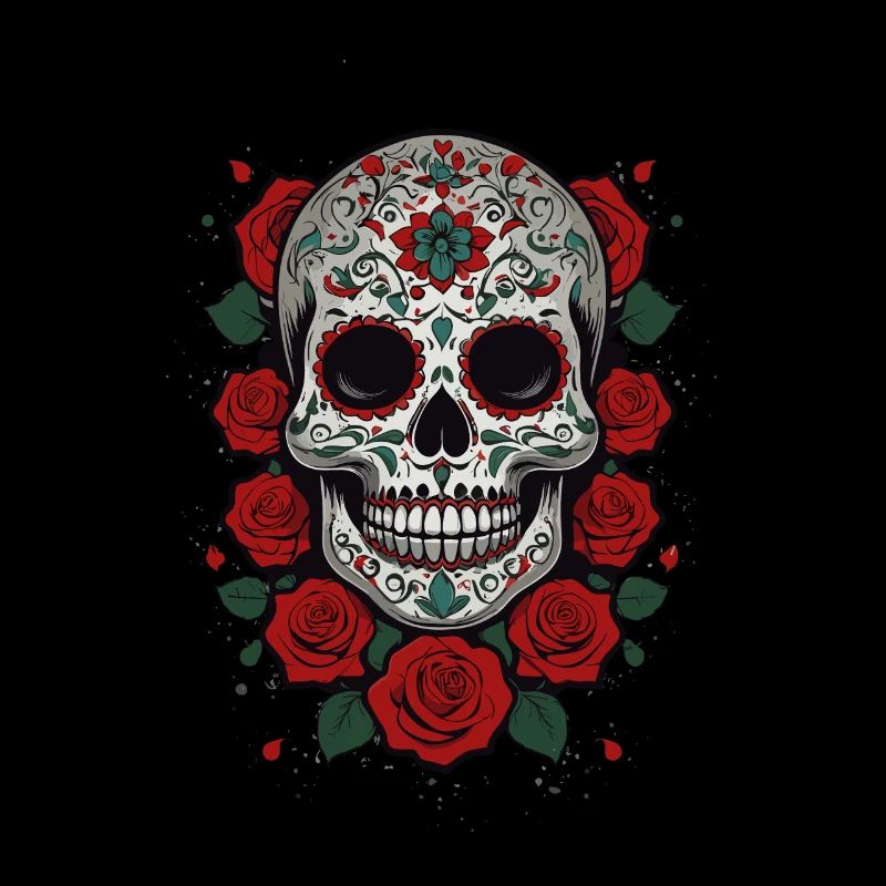 Dia De Muertos Mexico Sugar Skull Skull Design