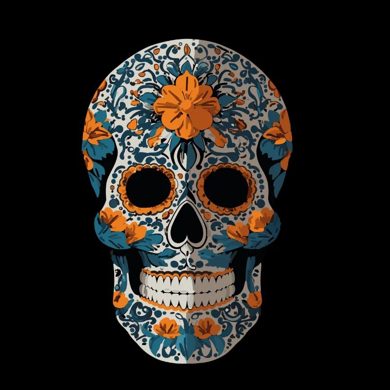 Dia De Muertos Sugar Skull Mexico Design