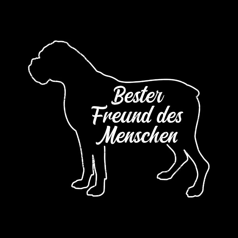 Deutscher Boxer BESTER FREUND DES MENSCHEN Boxer