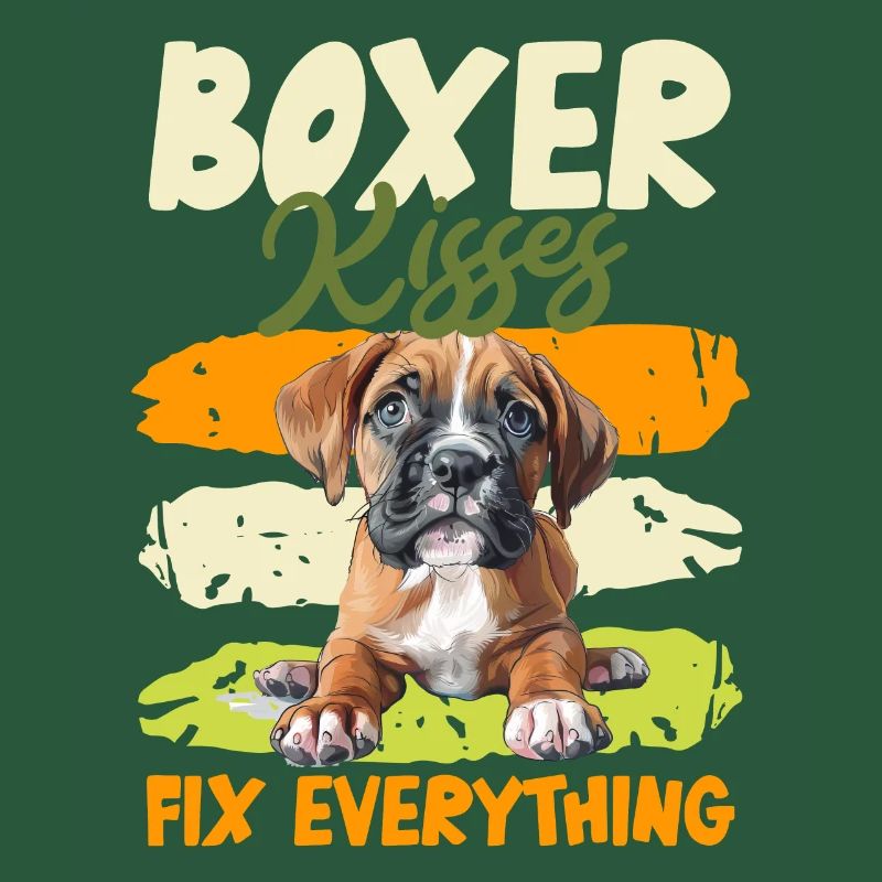 BOXER KISSES FIX EVERYTHING German Boxer
