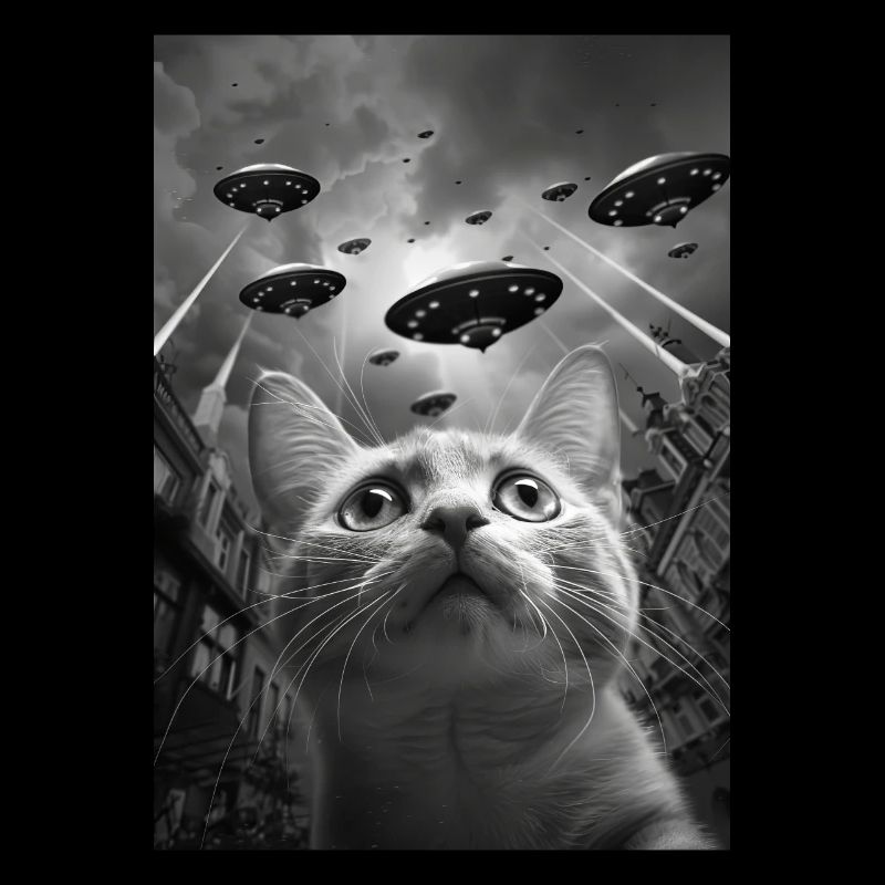 Ufo Selfie Katze