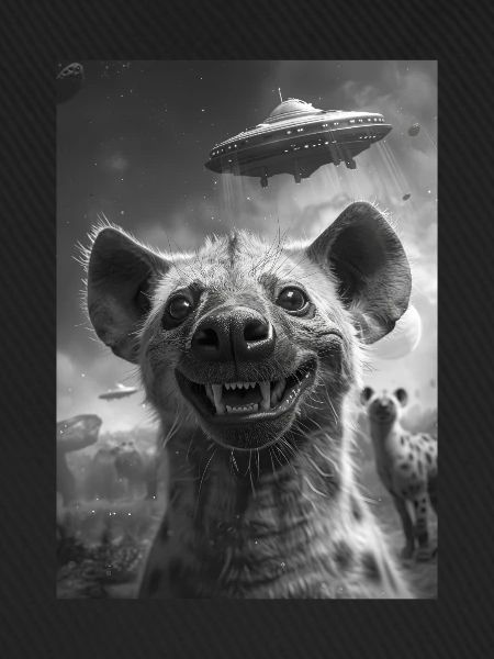 Ufo Selfie Hyena