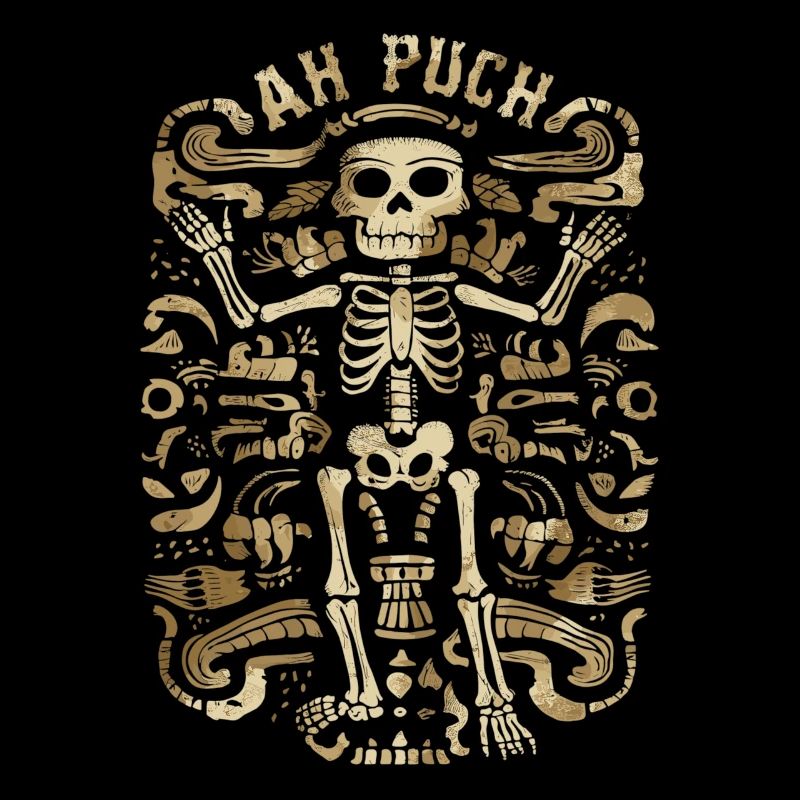 Mayan God Mayan Goddess Ah Puch Artwork