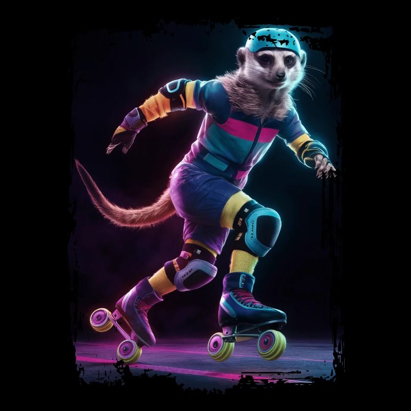 Erdmännchen Eiskunstlauf Geschenk