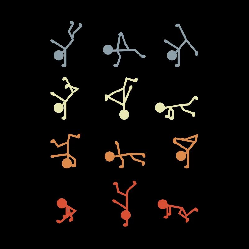 Figurines bâton breakdancer