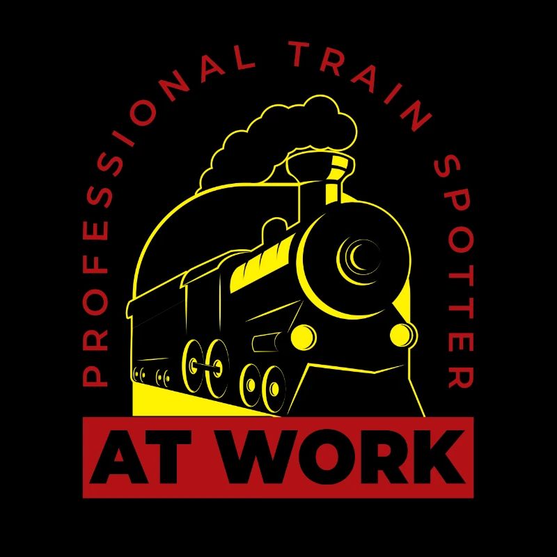 Trainspotter At Work Train Observation