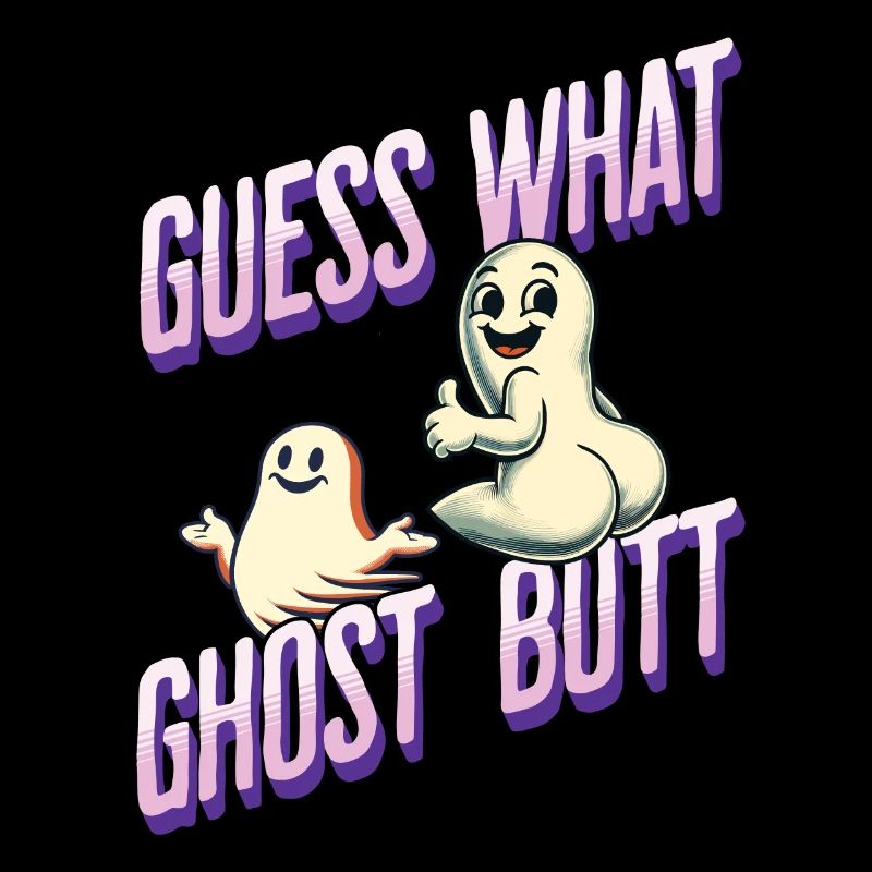 Halloween Costume Ghosts Butt Funny Saying