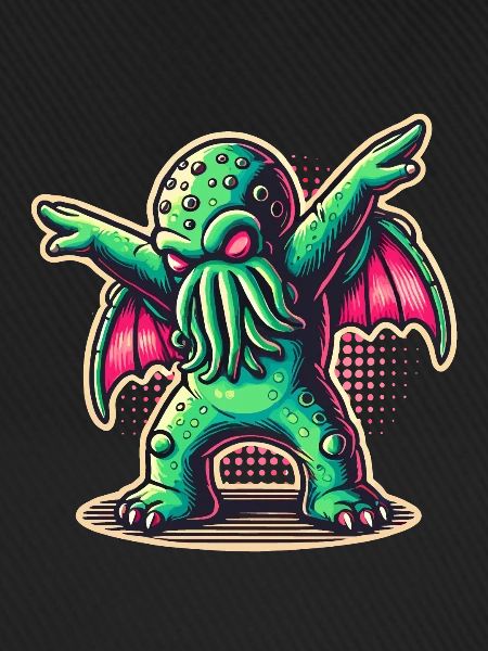 Funny Dancing Cthulhu